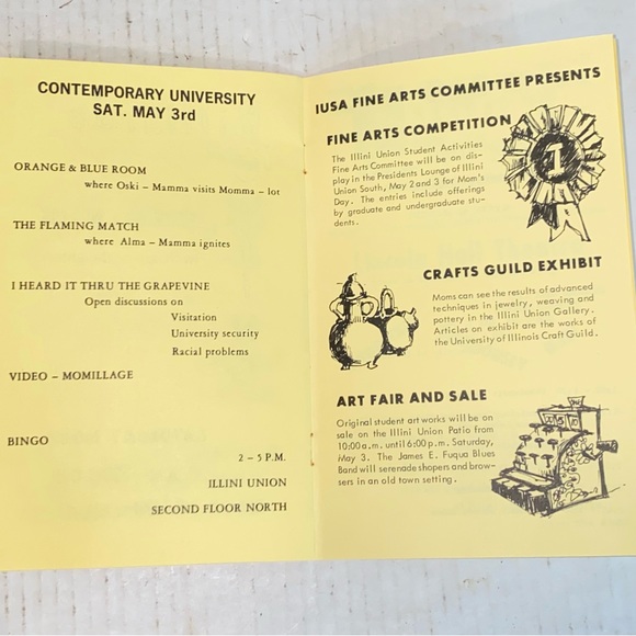 Rare Vintage 1969 University of Illinois Women's Glee Club Mother's Day Concert - Picture 5 of 7